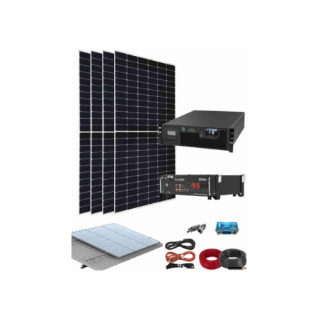 Kit Solar Litio 3000W 48V 3700kWaño